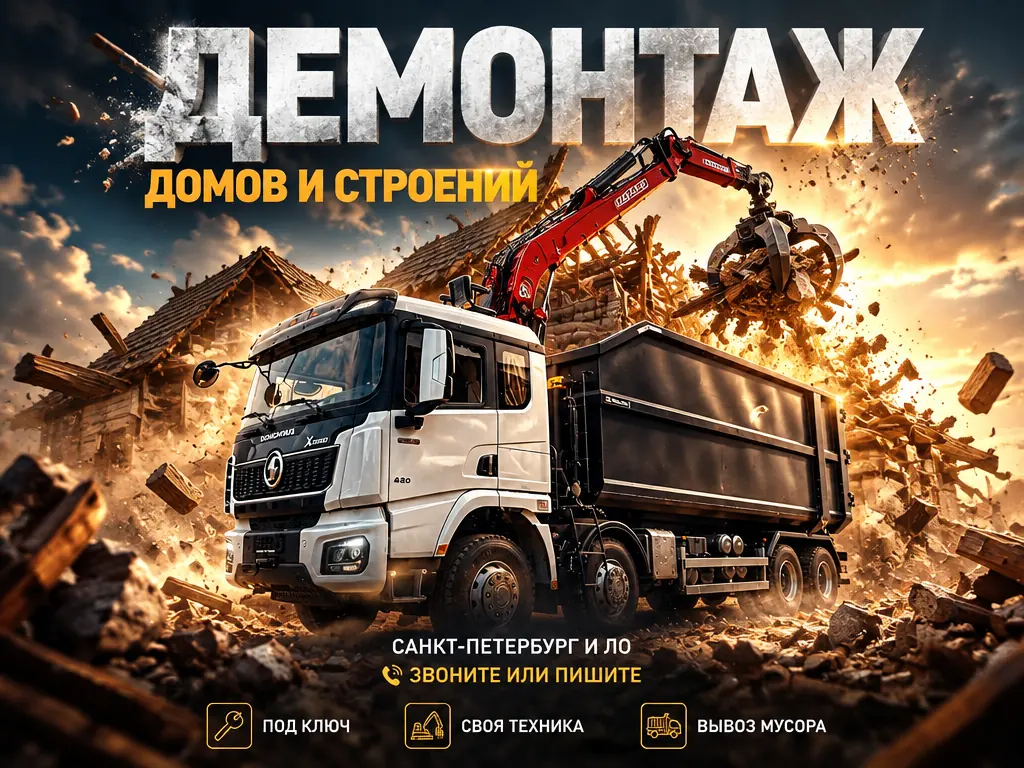 Демонтаж домов и строений